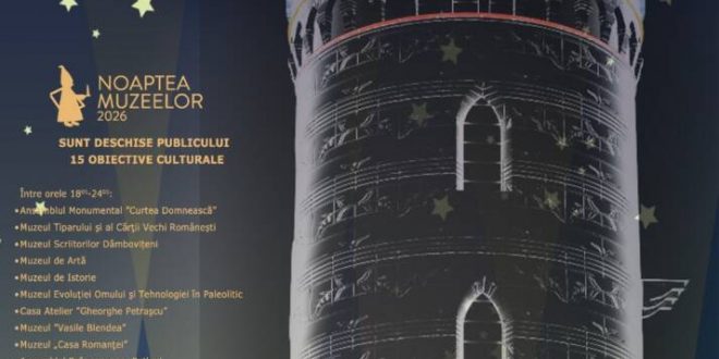Magia noptii prinde viata la Targoviste: Calatorie gratuita in istorie de Noaptea Muzeelor 2026