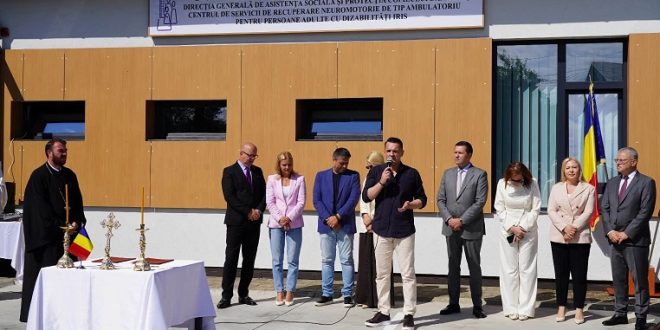 Sprijin concret pentru comunitate: Primarul Daniel Cristian Stan saluta deschiderea Centrului de recuperare „Iris” din Priseaca