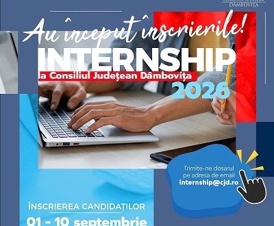 Consiliul Judetean Dambovita revine cu un nou program Internship 2026