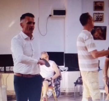 Zilele Cetatii Targoviste au debutat in forta: Primarul Daniel Cristian Stan, meci amical de tenis de masa cu seniorii orasului
