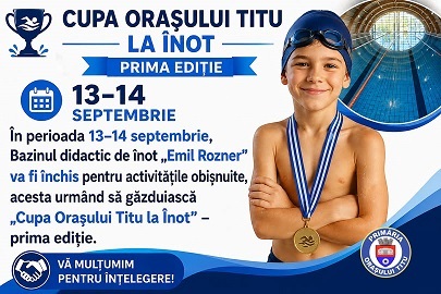 DAMBOVITA: CUPA ORASULUI TITU LA INOT – PRIMA EDITIE