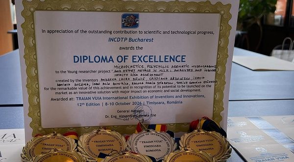 Excelenta in cercetare si inovare a Universitatii „Valahia” din Targoviste, recunoscuta la Salonul International de Inventii si Inovatii „Traian Vuia” – Timisoara 2026